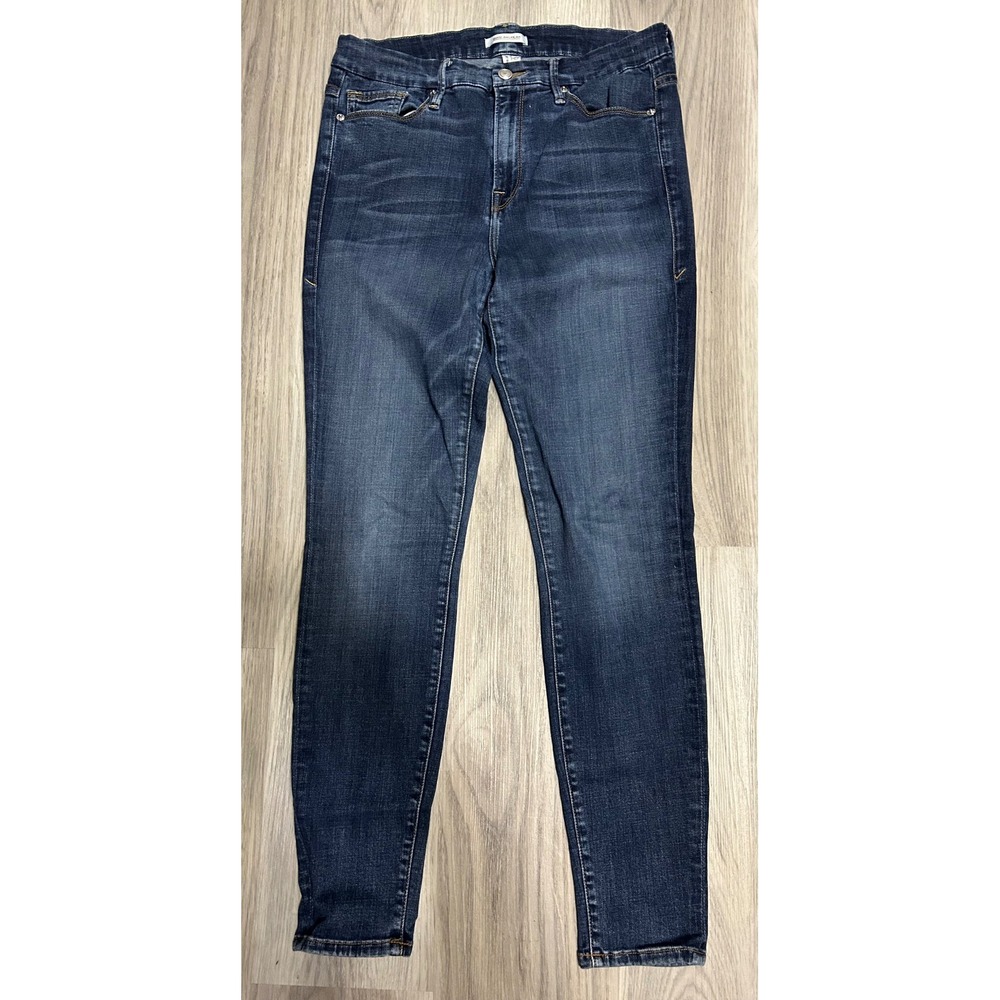 Good American Good Legs Jeans High Rise Dark Wash Size 12/31 luxury stretch
